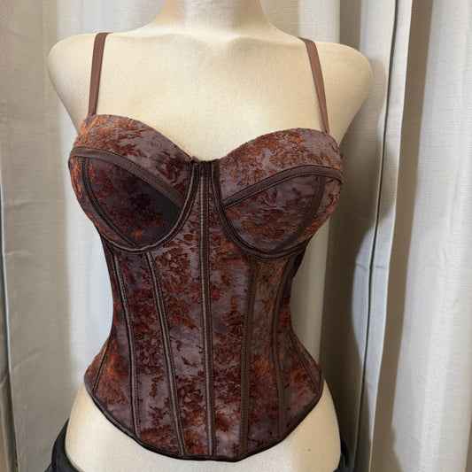 Simple Corset -Brown