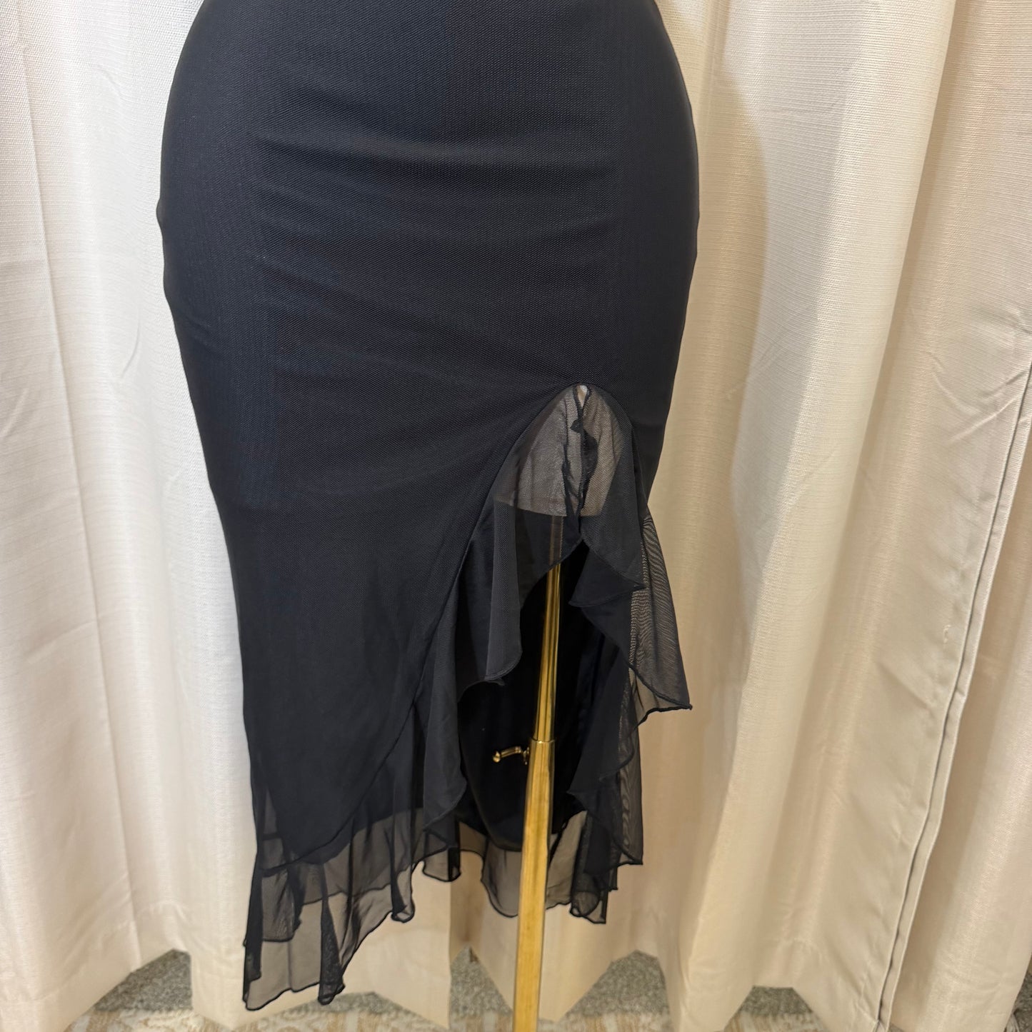 Mismaloya Mesh Dress-Black