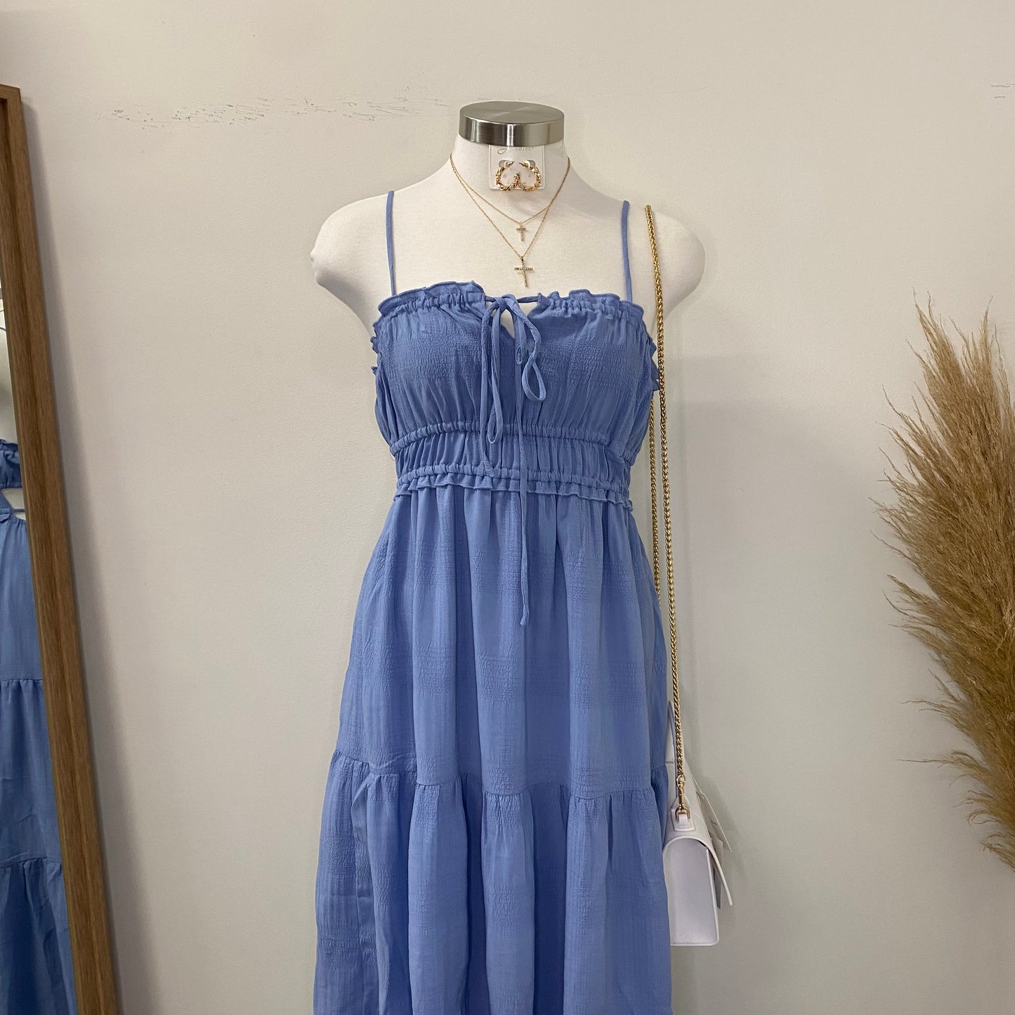 Blue Maxi Dress-Blue