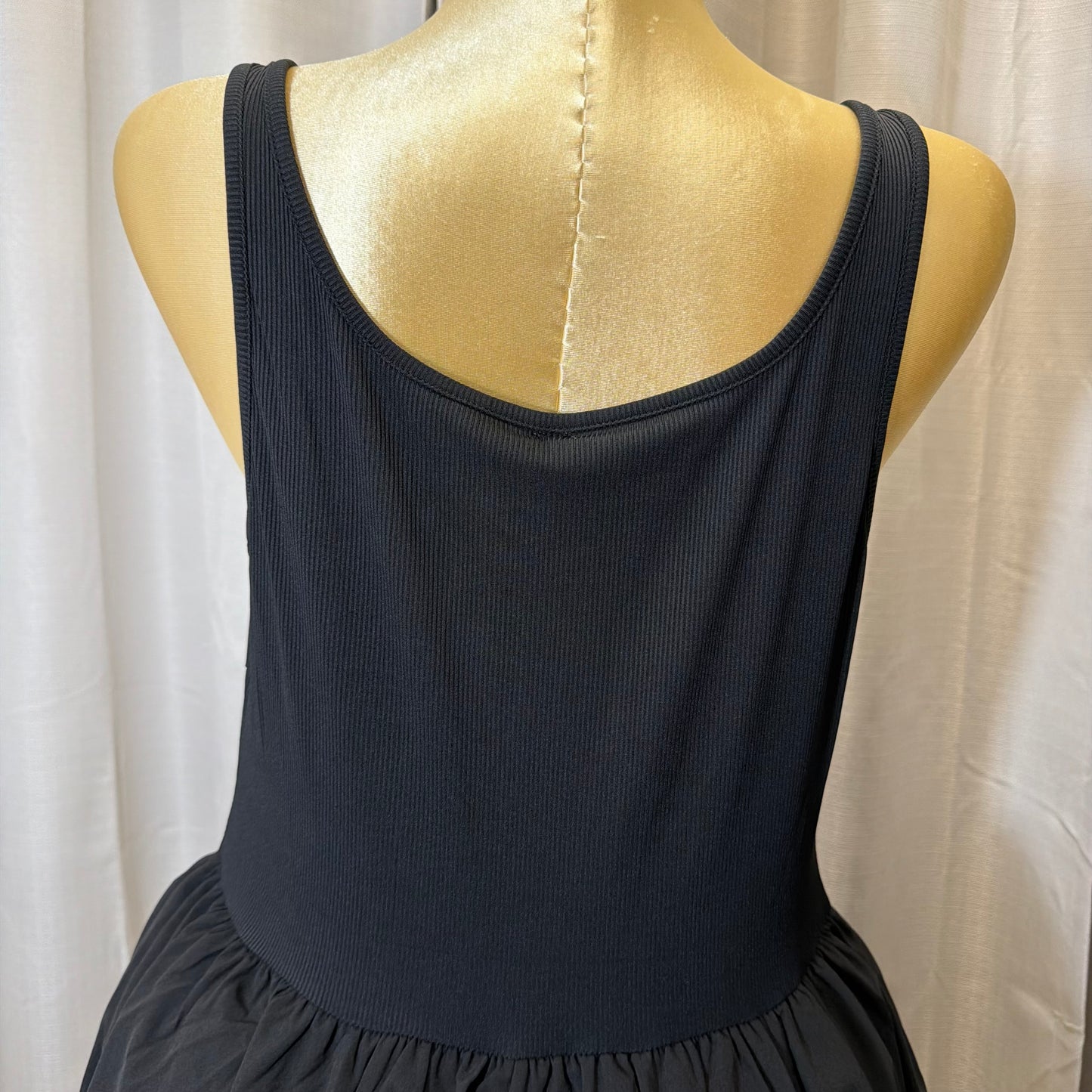 PL-corset Flare Dress-Black