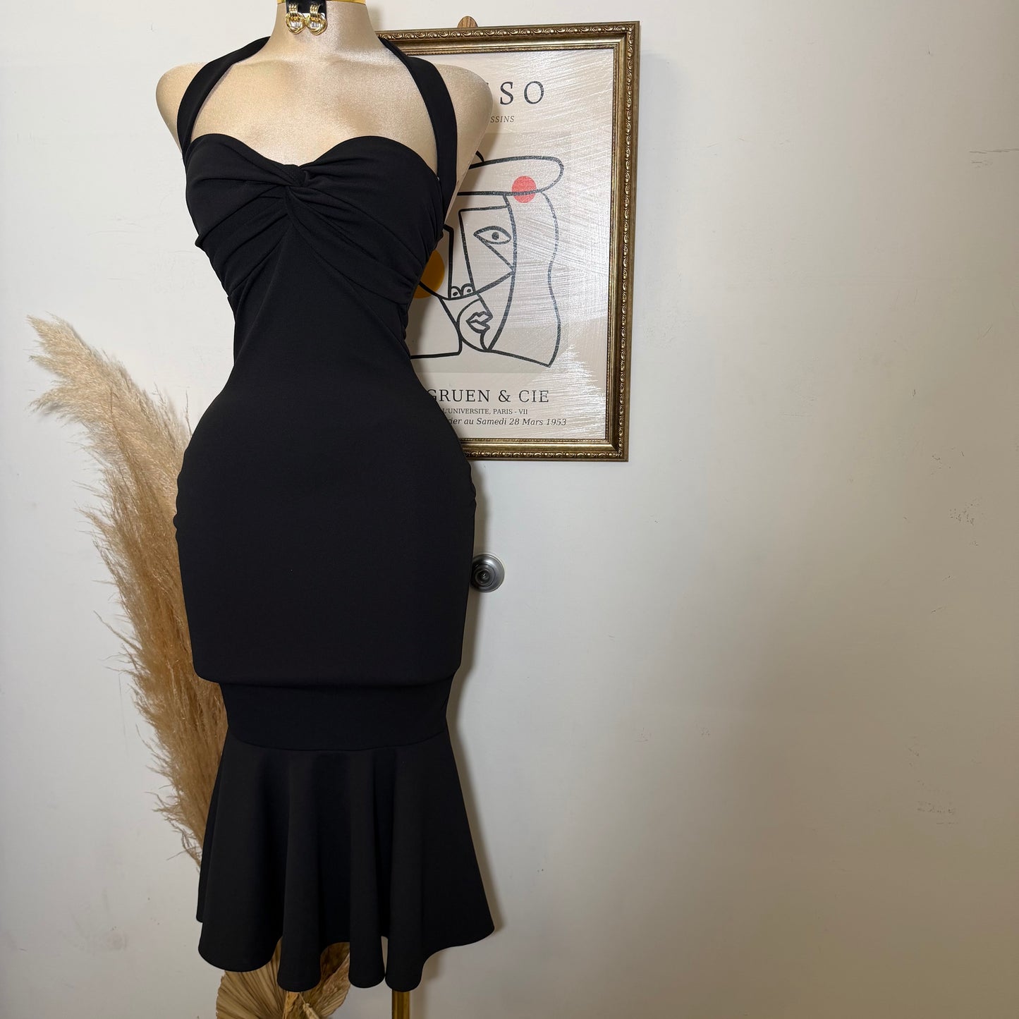 Cielo Mermaid Dress-Black