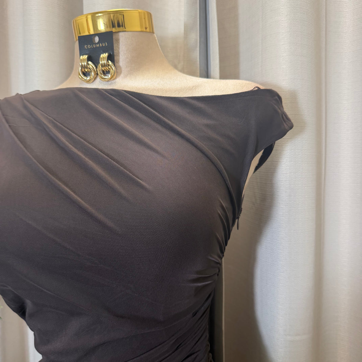 Luxi Dress-Brown