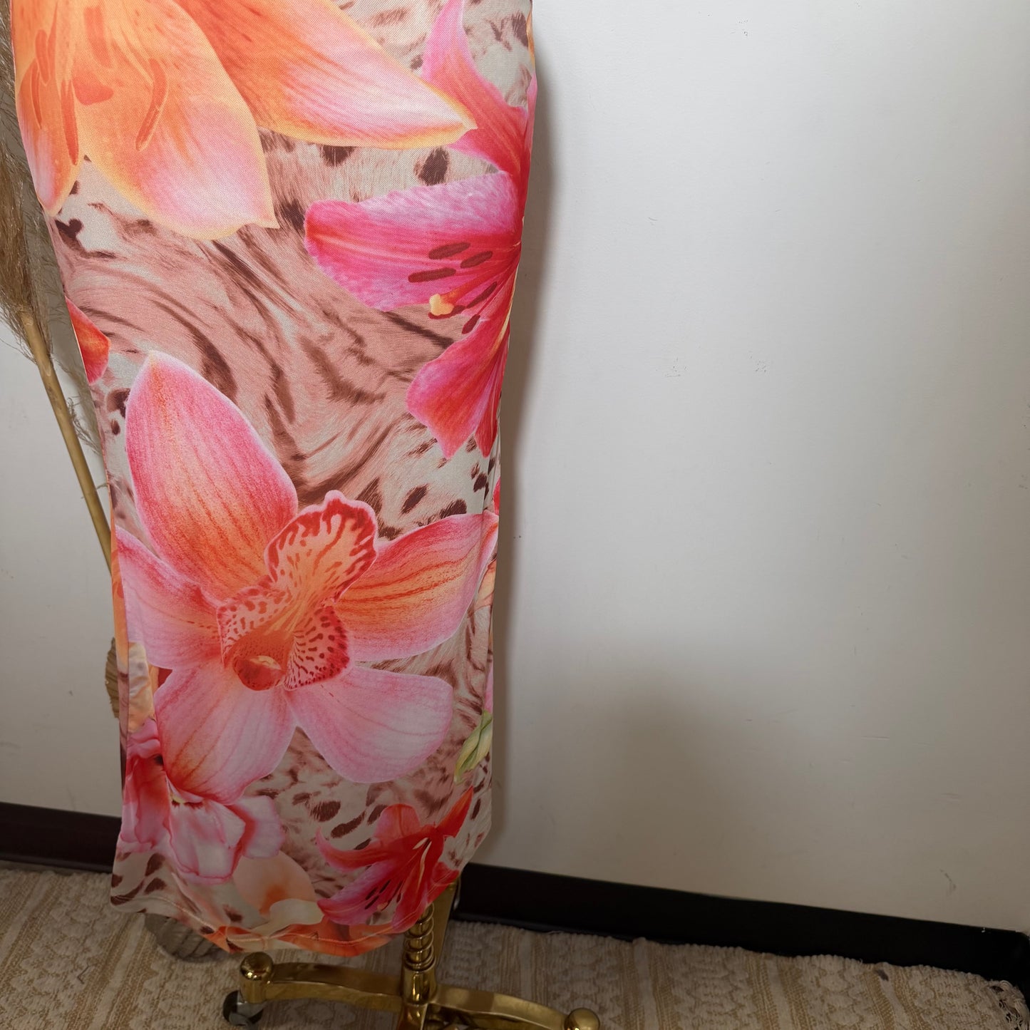 Tropicoqueta Mesh Dress-Peach