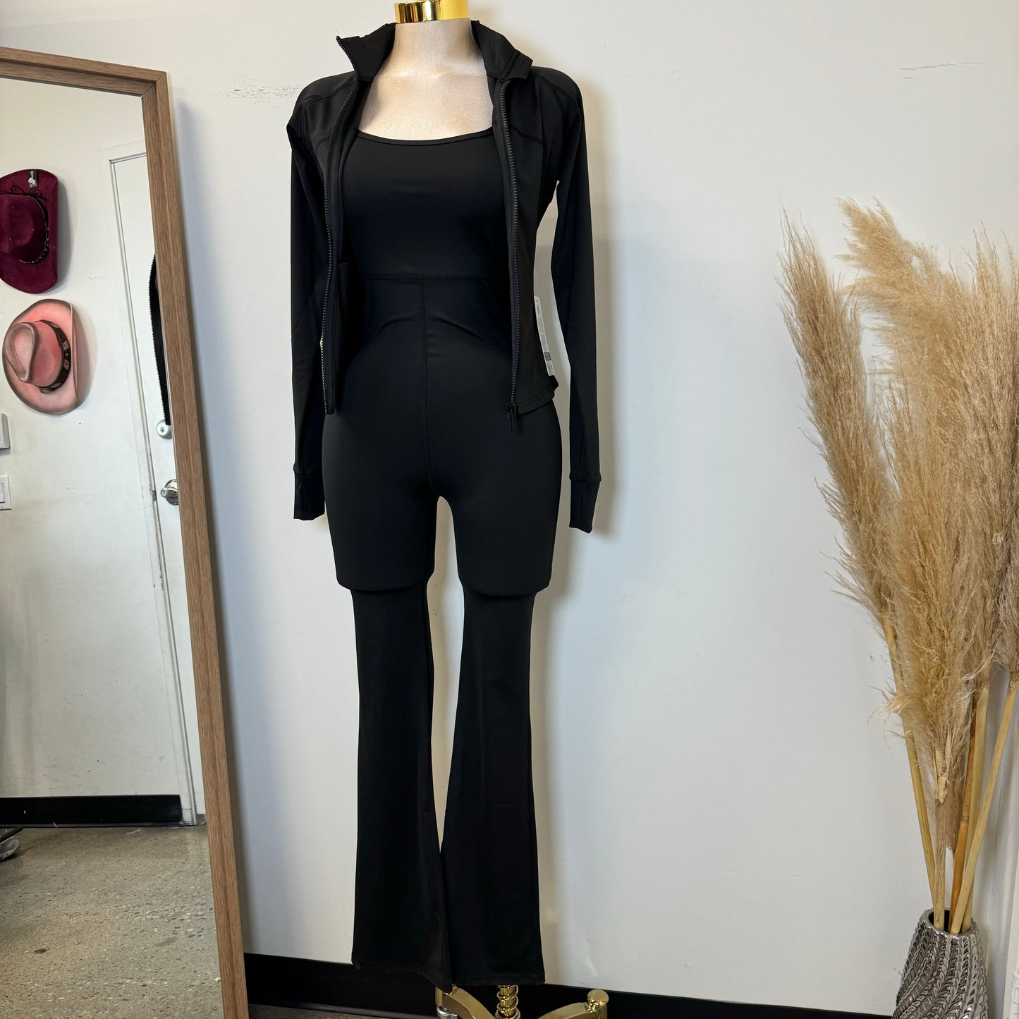 Ozia Jumpsuit with Jacket-Black