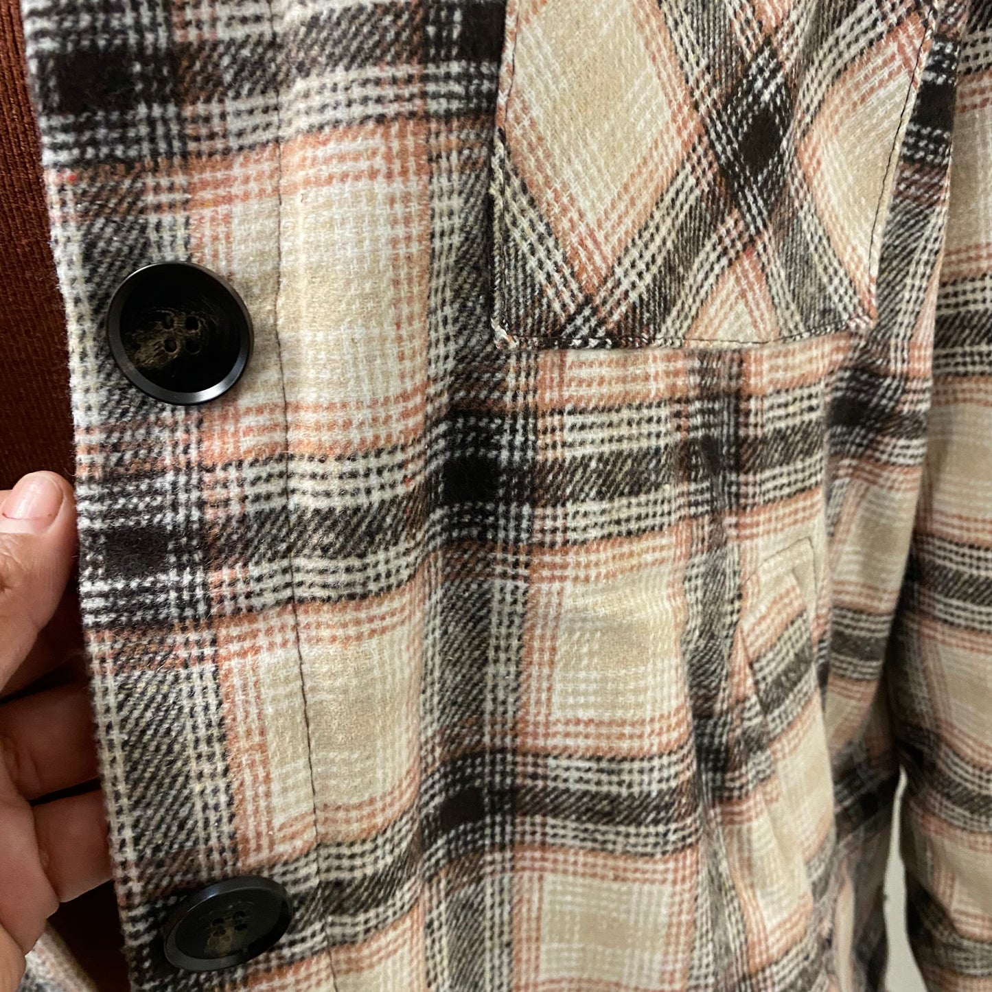 Plaid Jacket With Fleece PL-Cafe