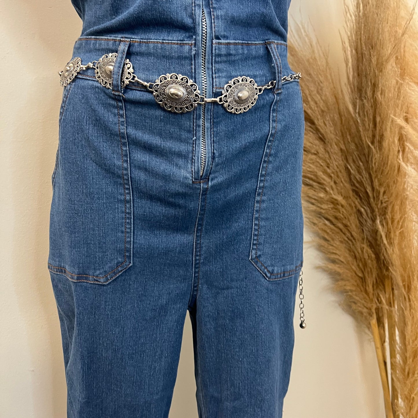 Rodeo Denim Jumpsuit-Denim