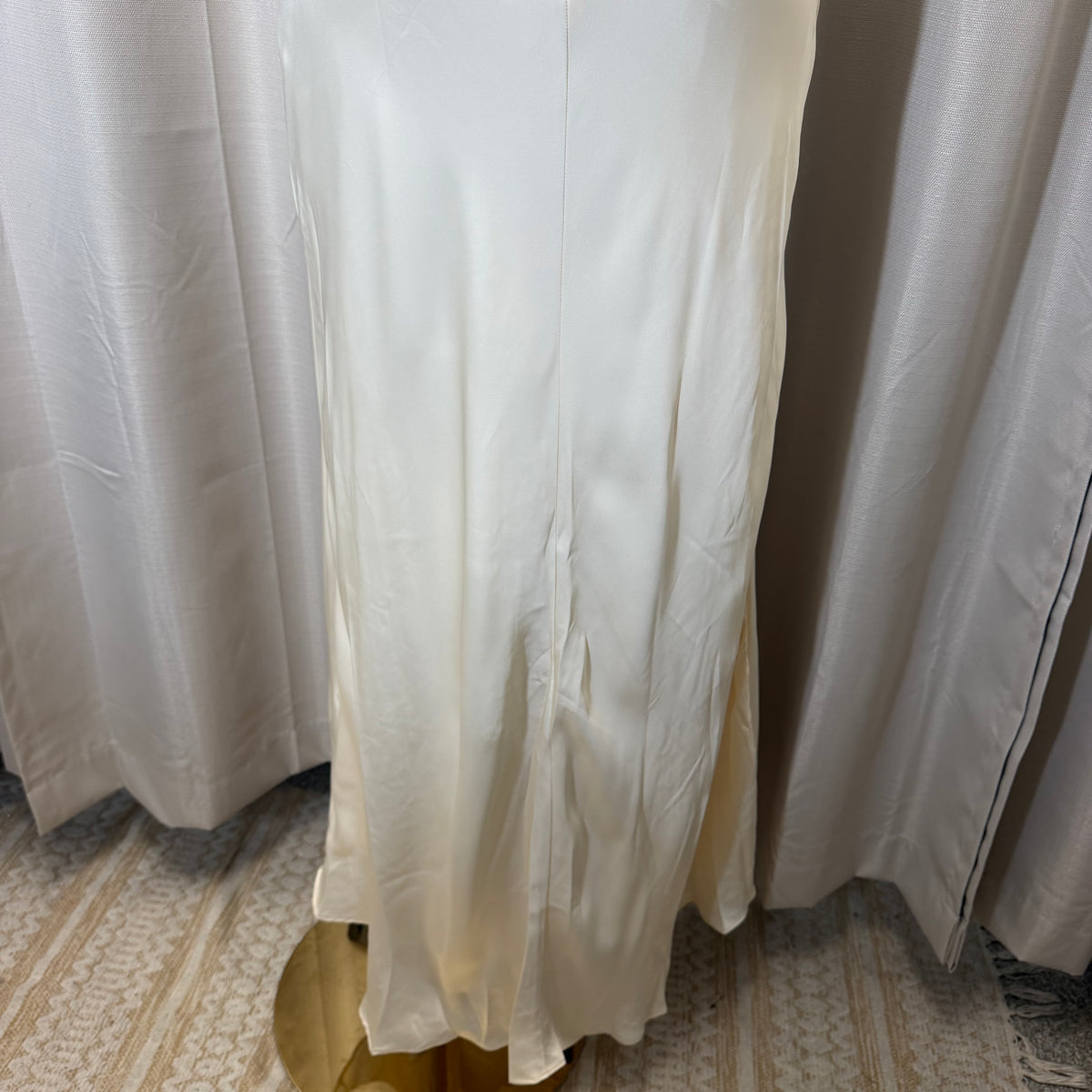 Romance Lace Halter Maxi Dress-Cream/Brown