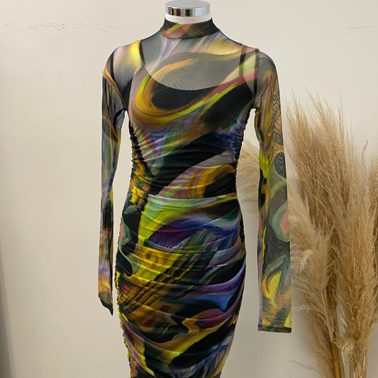 Thiana Dress -Multi Color