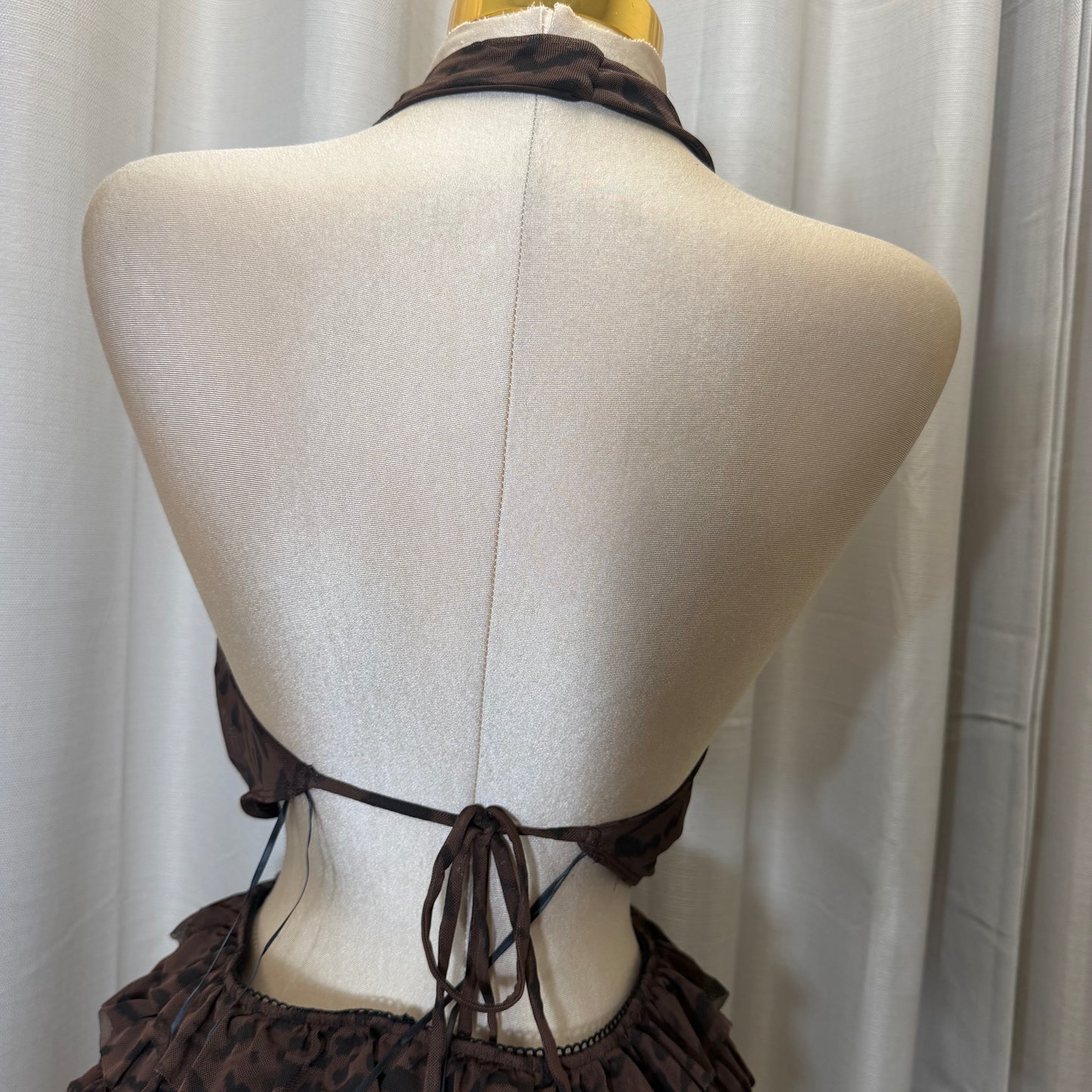 Halter Top And Short Set-Leopard