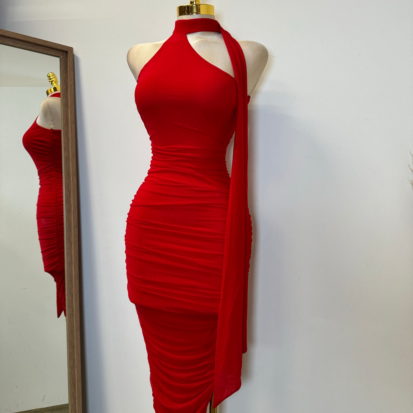 Evonne Dress-Red