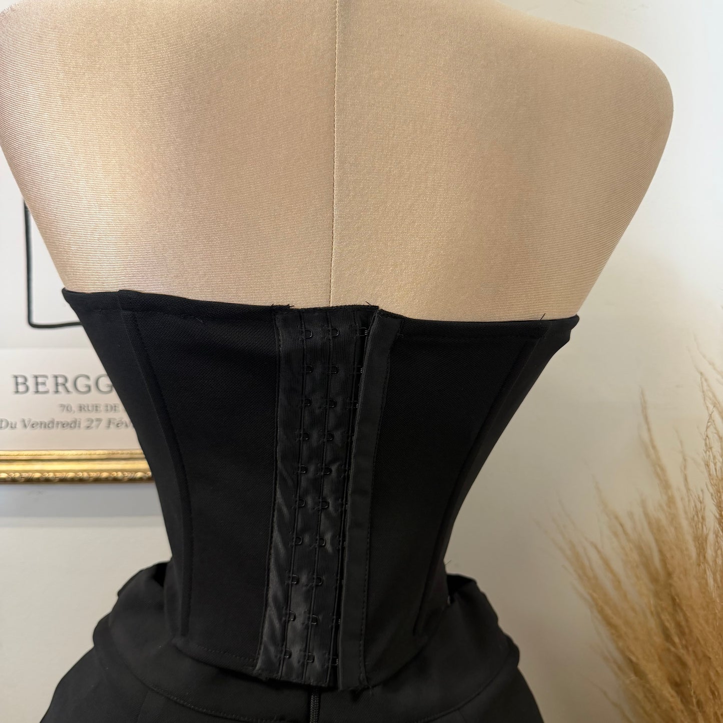Strapless Corset Top-Black