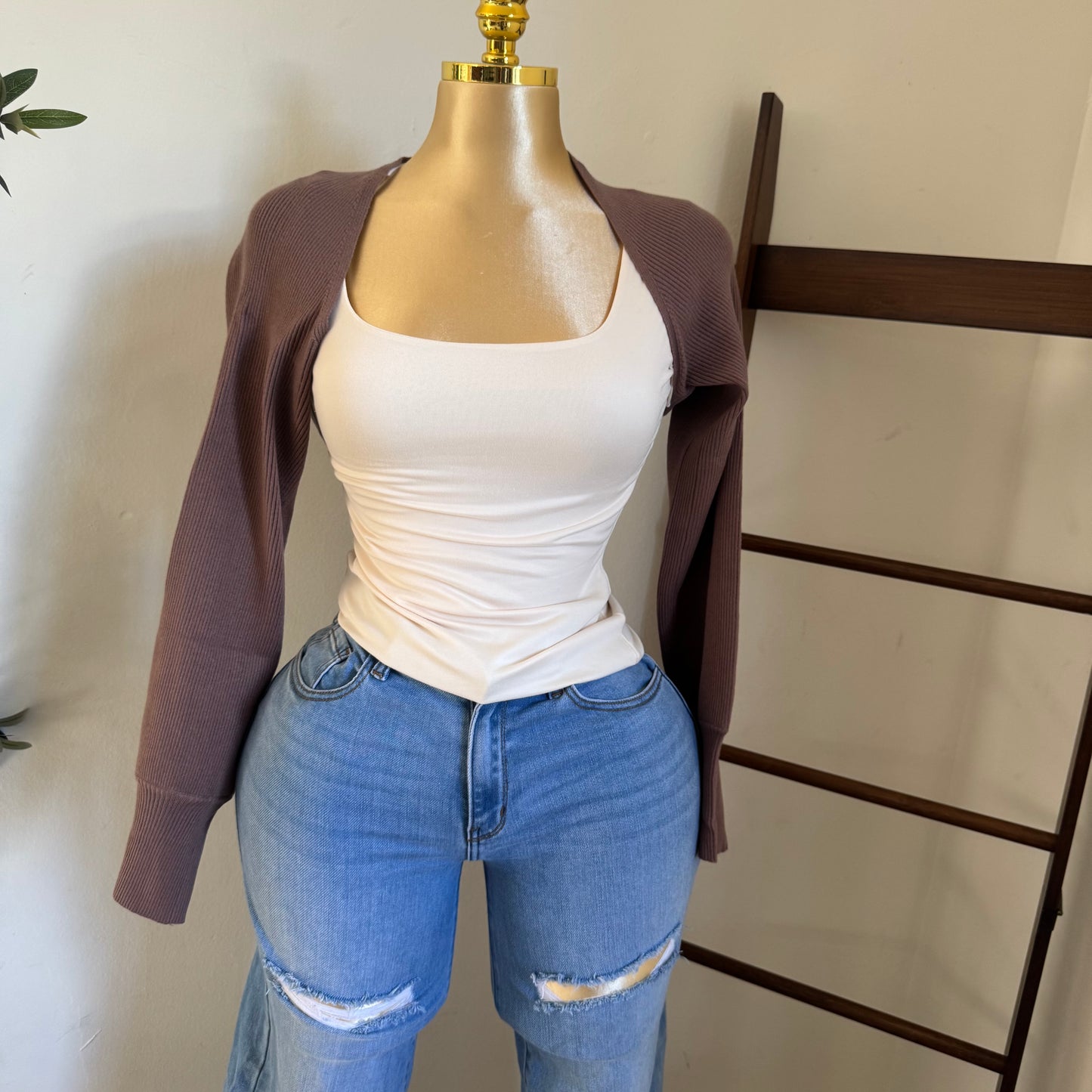 Bolero Plus size-Brown