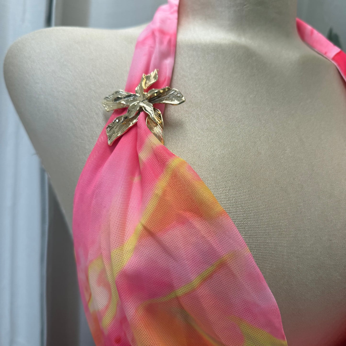 Halter Skirt Set-Pink