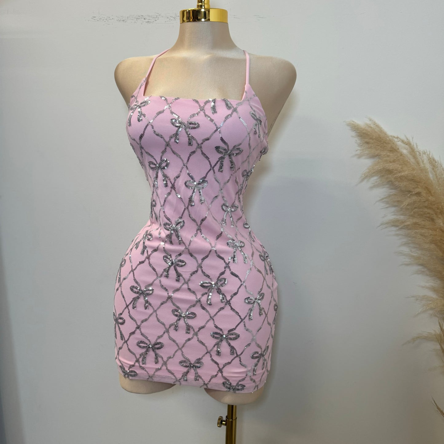 Bow Dress-Pink