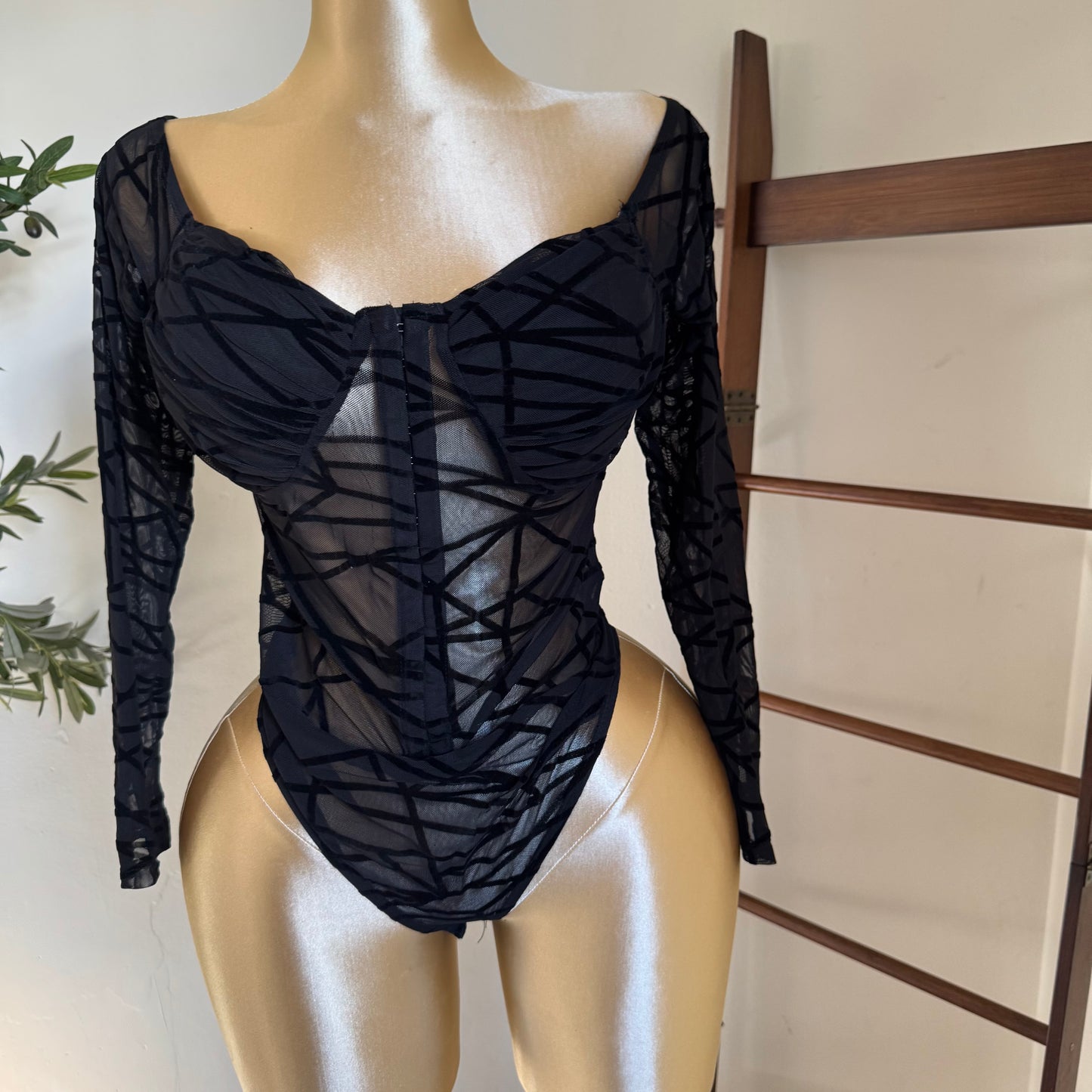 Bodysuit plus size -Black