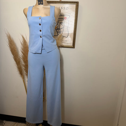 xio Pant set-Baby Blue