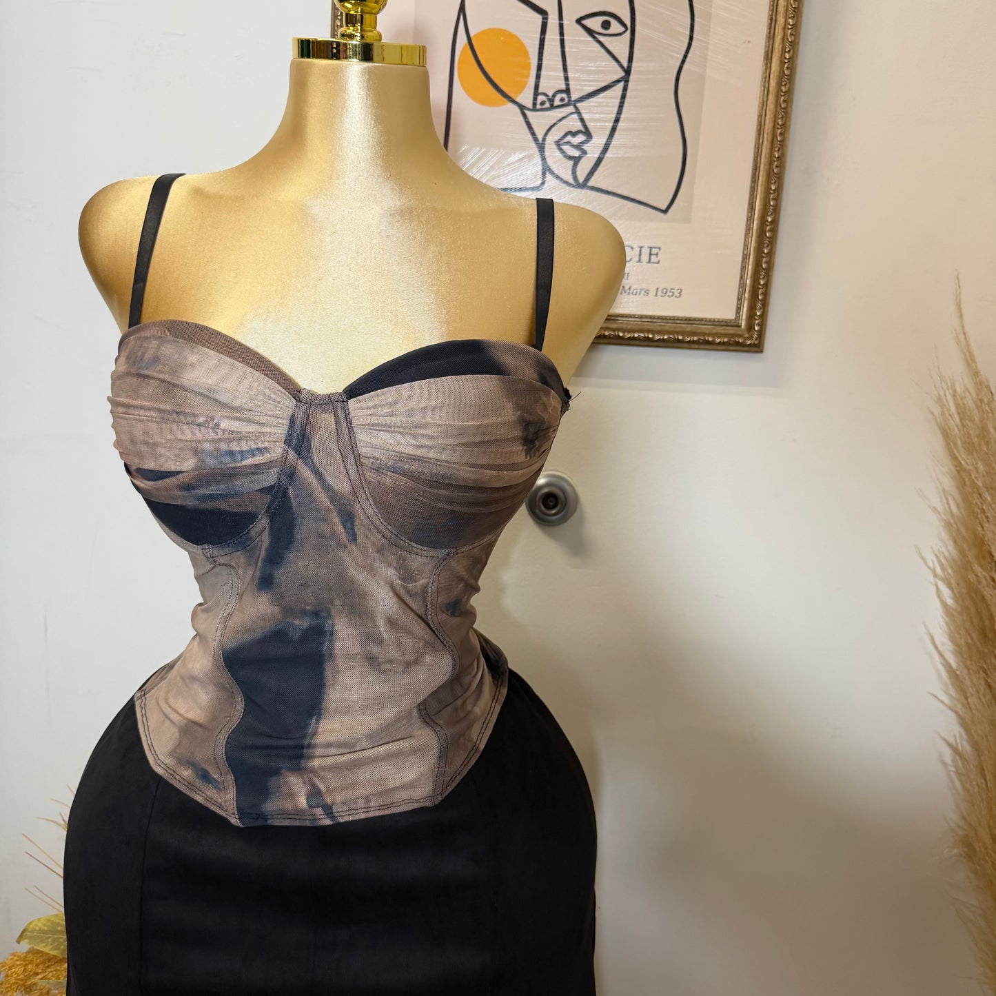 Bustier Corset Top PL-Black