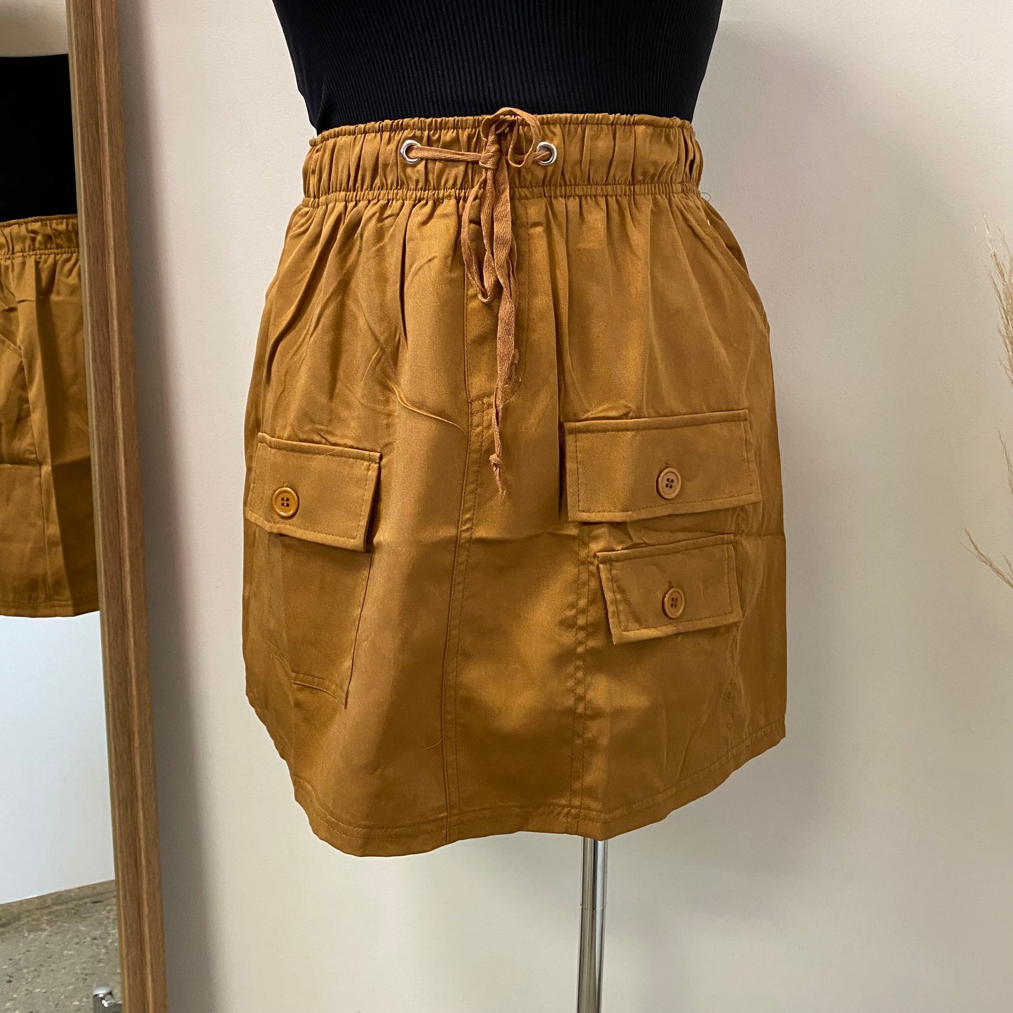 Cargo Skirt PL-Mustard