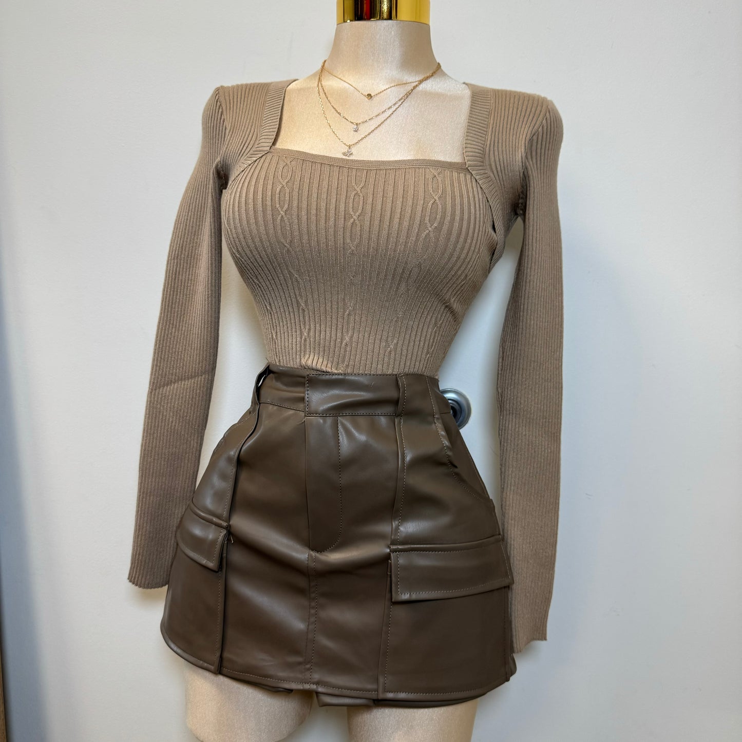 Carol Cargo Skort-Brown