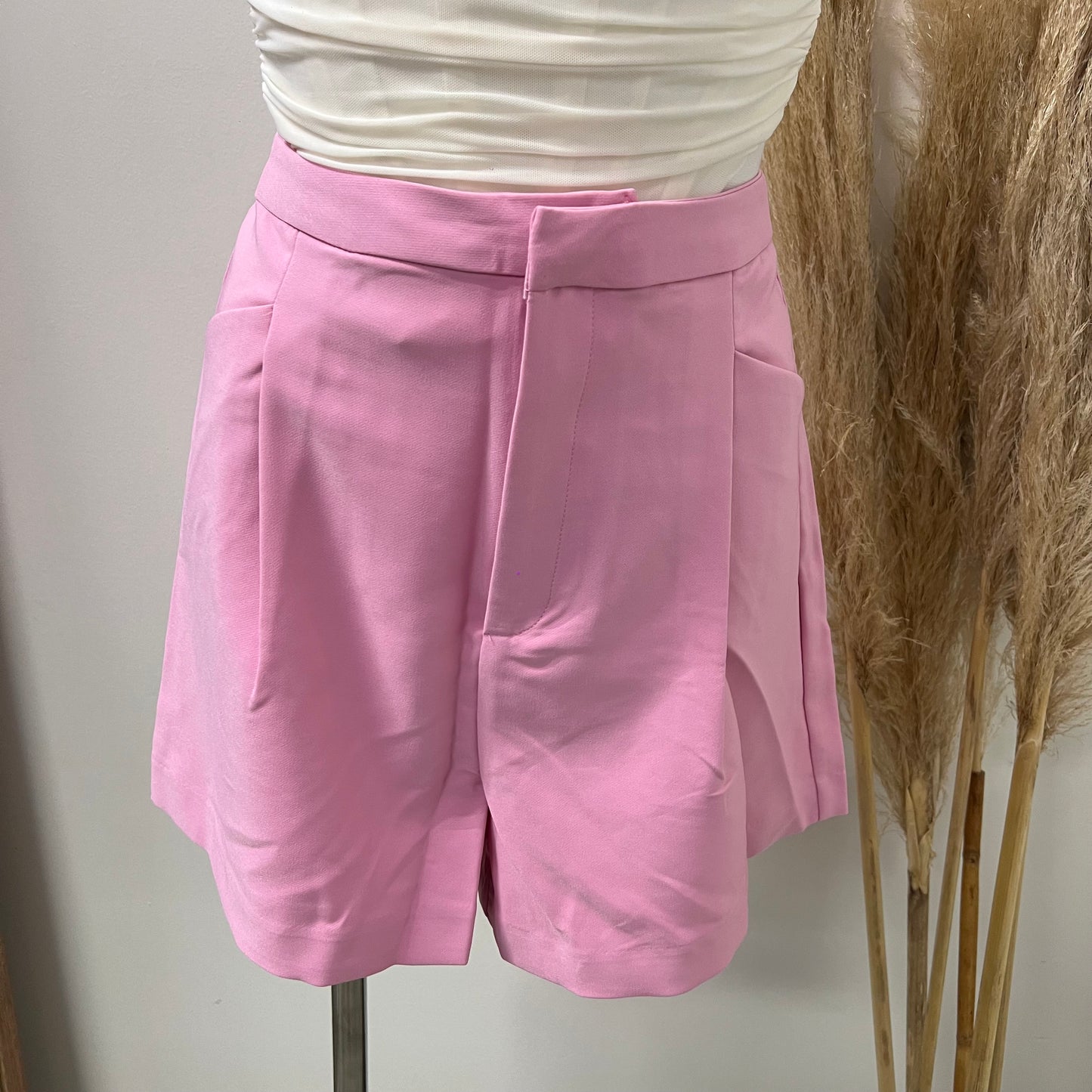 Dressy Shorts-Pink