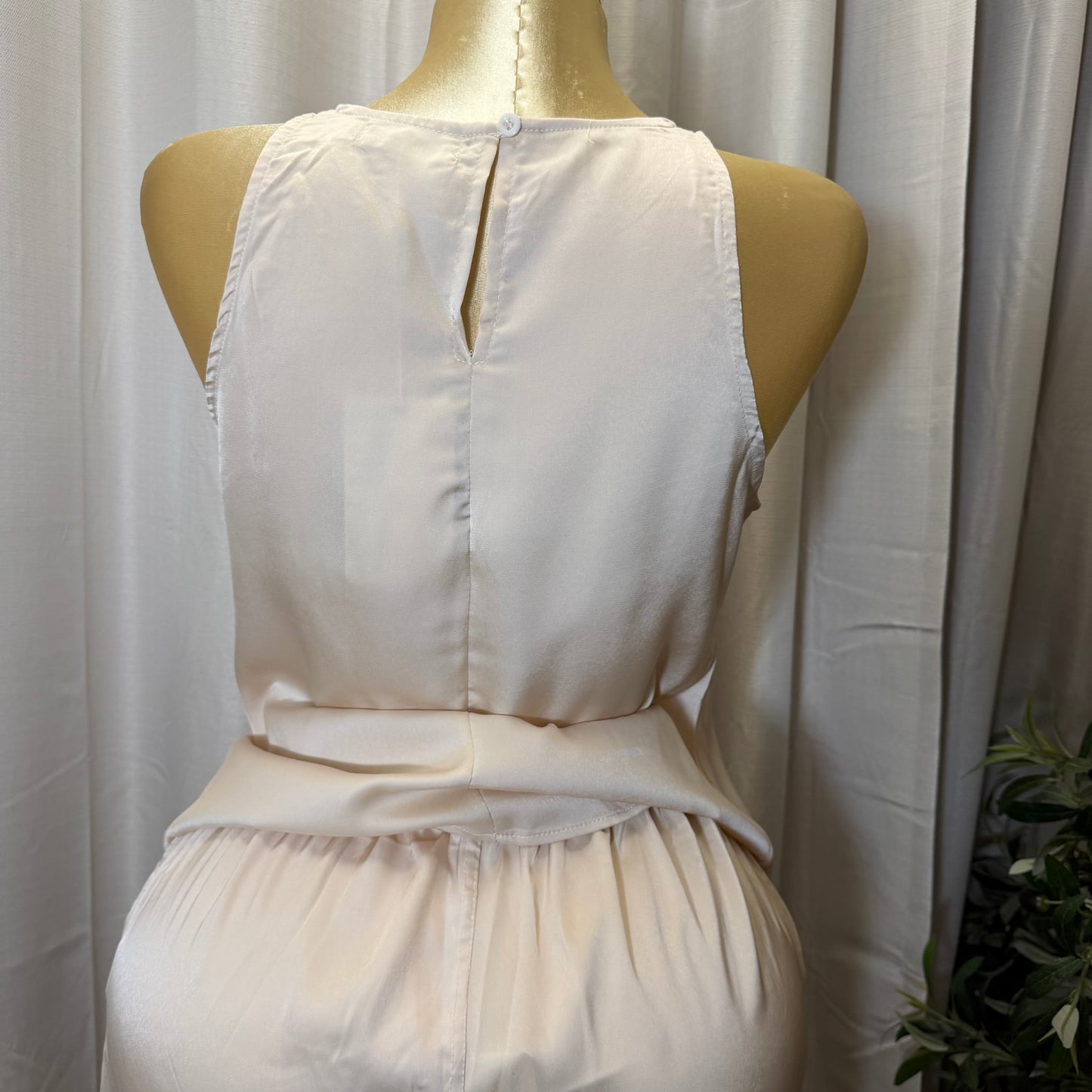 Satin Pant Set-Ivory