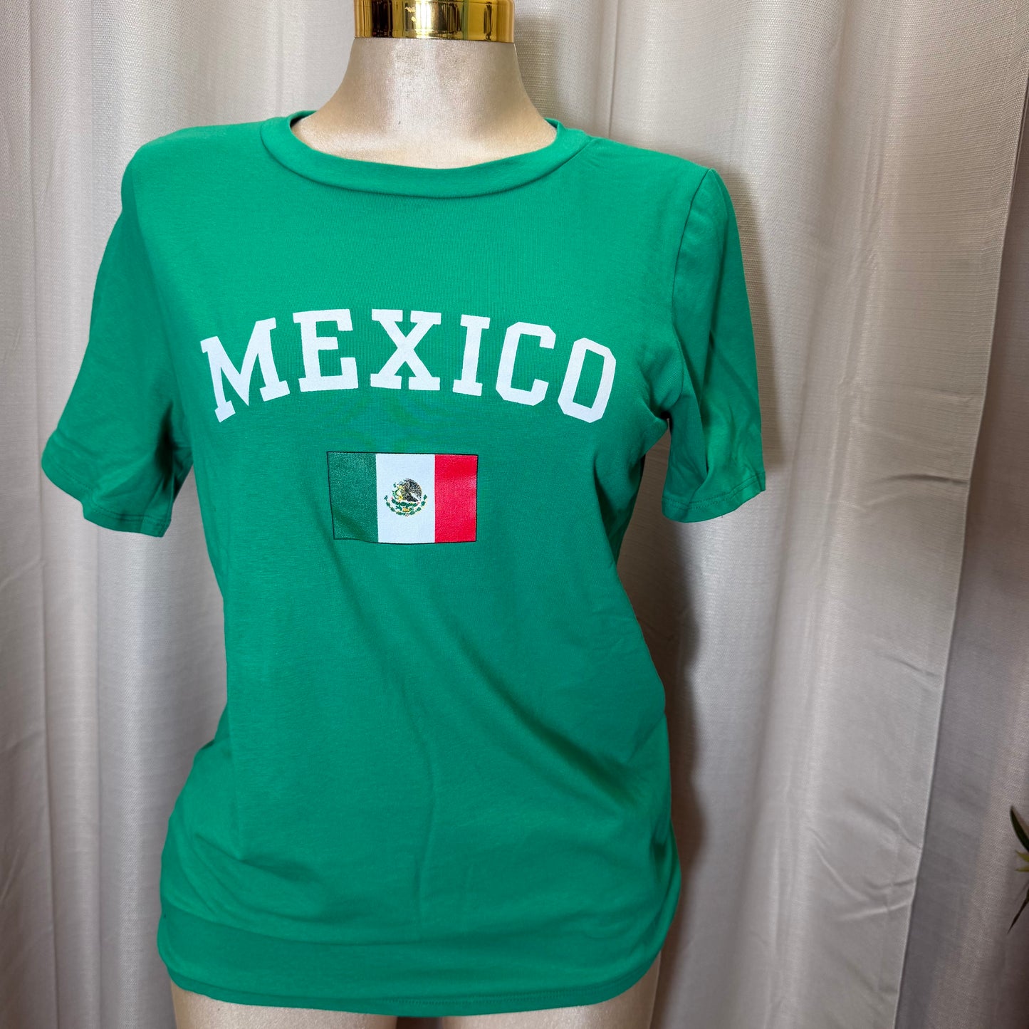 PL-Short Sleeve Mexico Top-Kelly Green