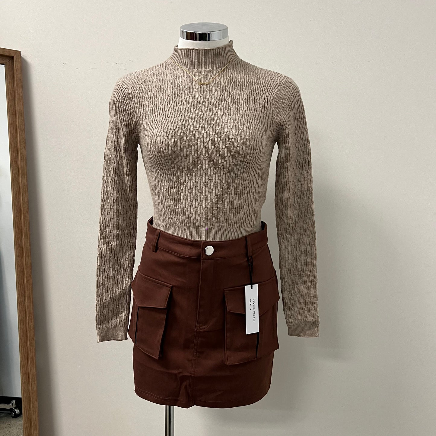 Sweater Top-Brown