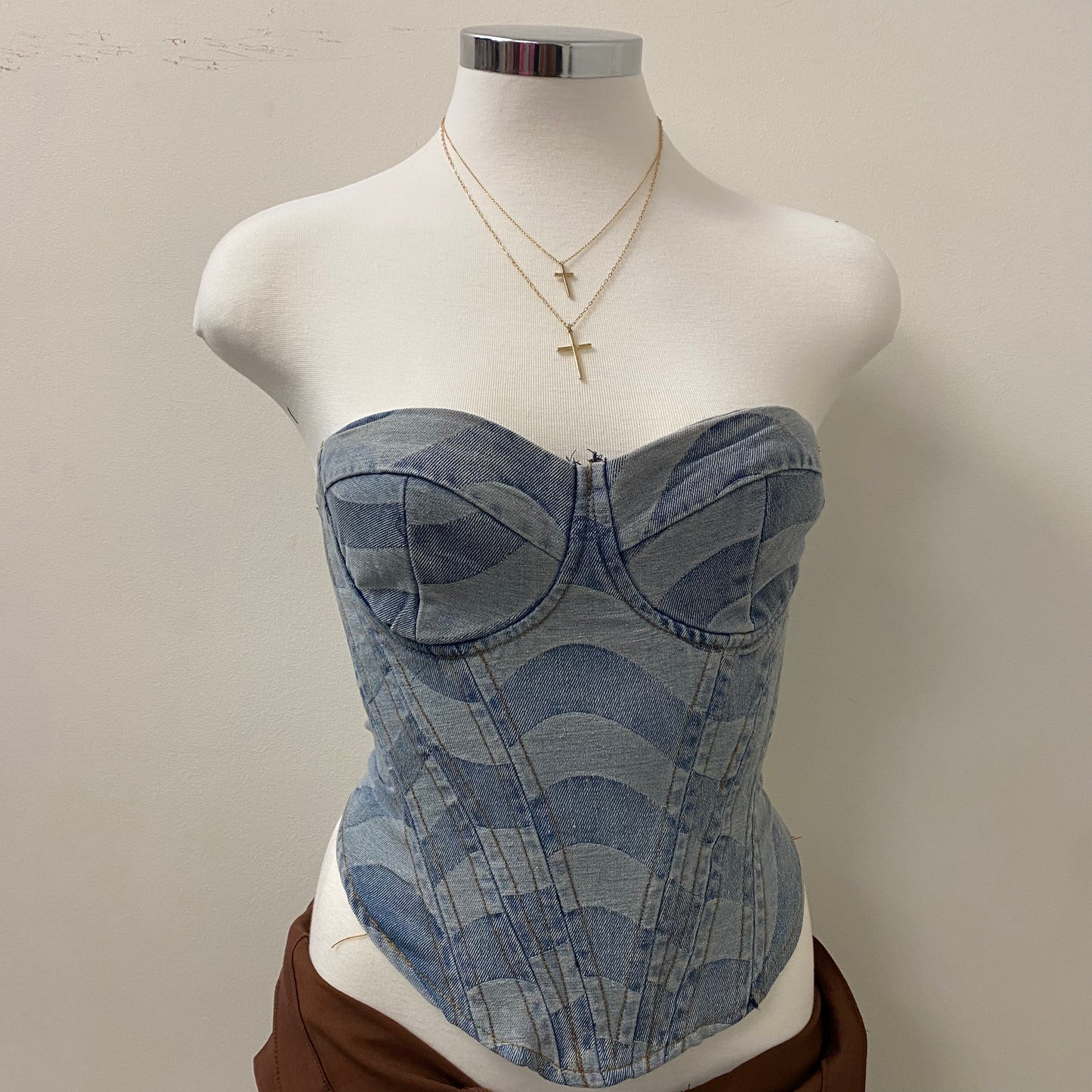 Aamari Denim Corset-Denim