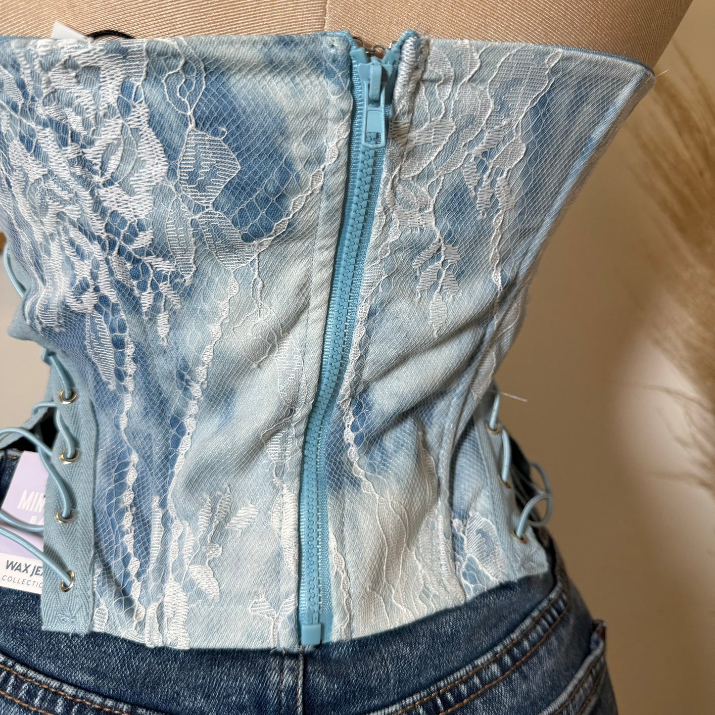 Azulito Corset Top-Blue
