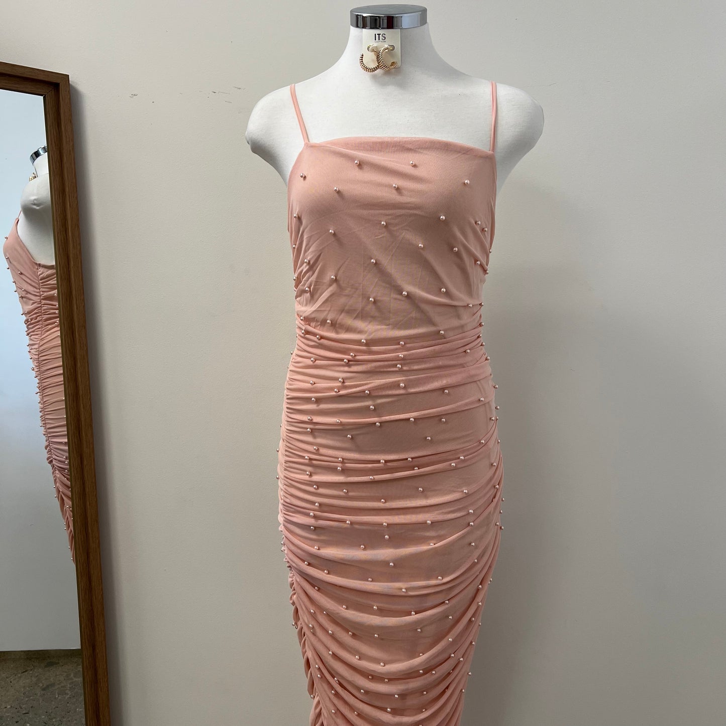 Rany Mesh Dress PL-Rose