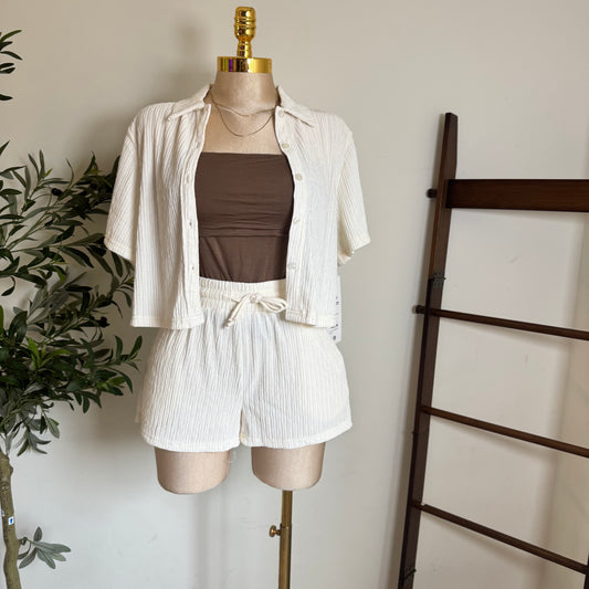 Loxi Short Set-Cream