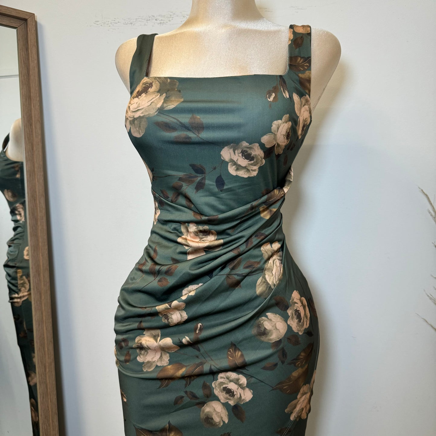 Isabella Midi Dress-Sage