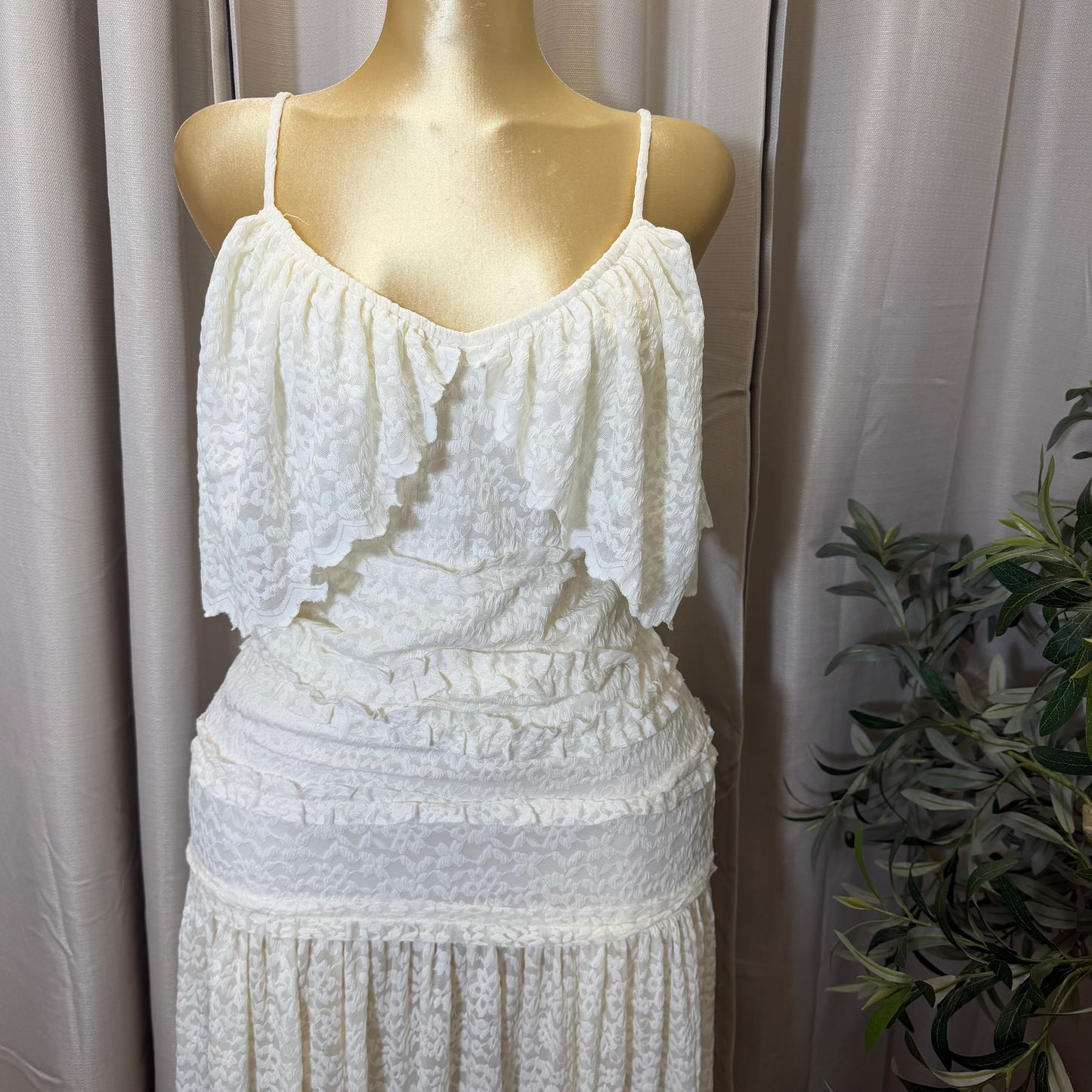Luxe Desire Maxi Dress-Cream
