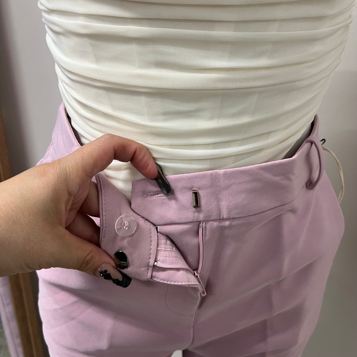 Formal Pants -Baby Pink