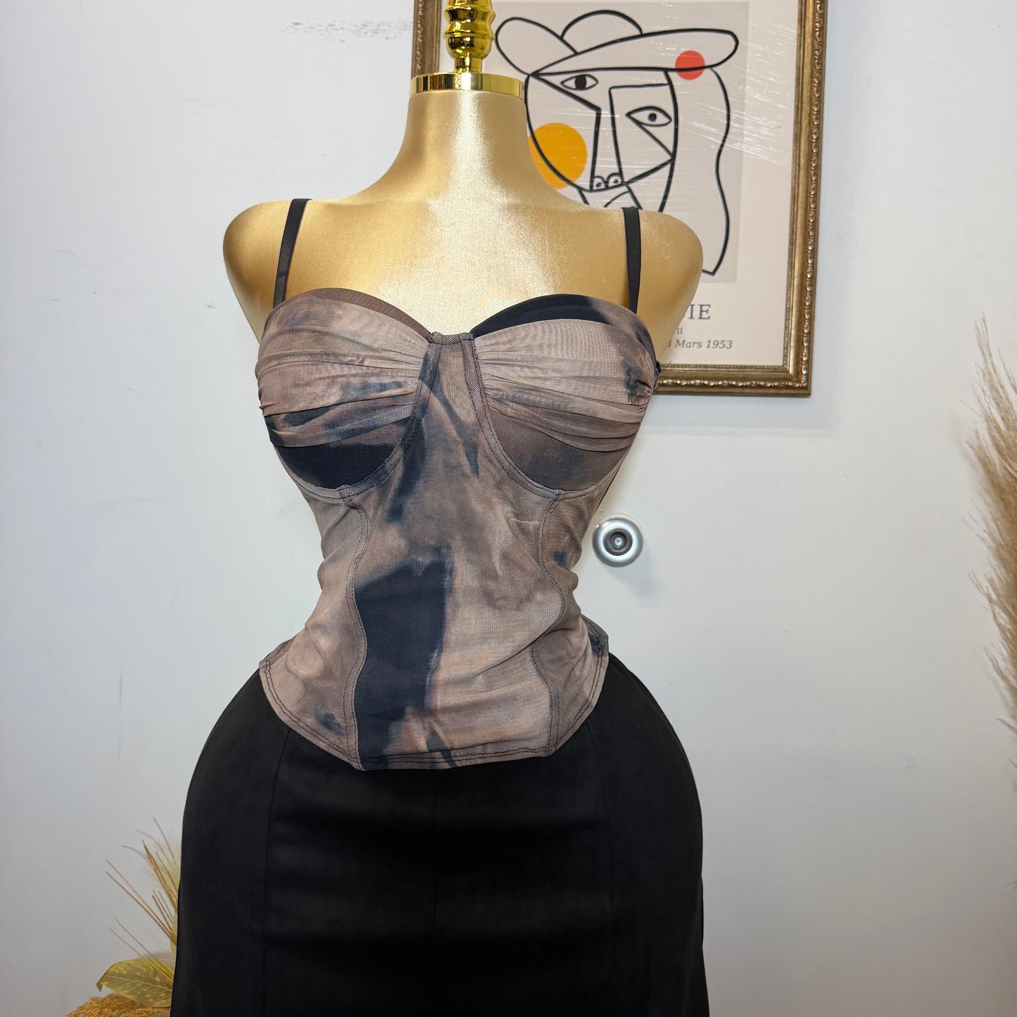 Bustier Corset Top PL-Black