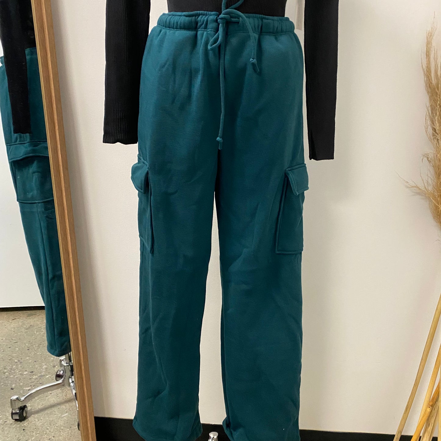 Cargo Sweats -Hunter Green