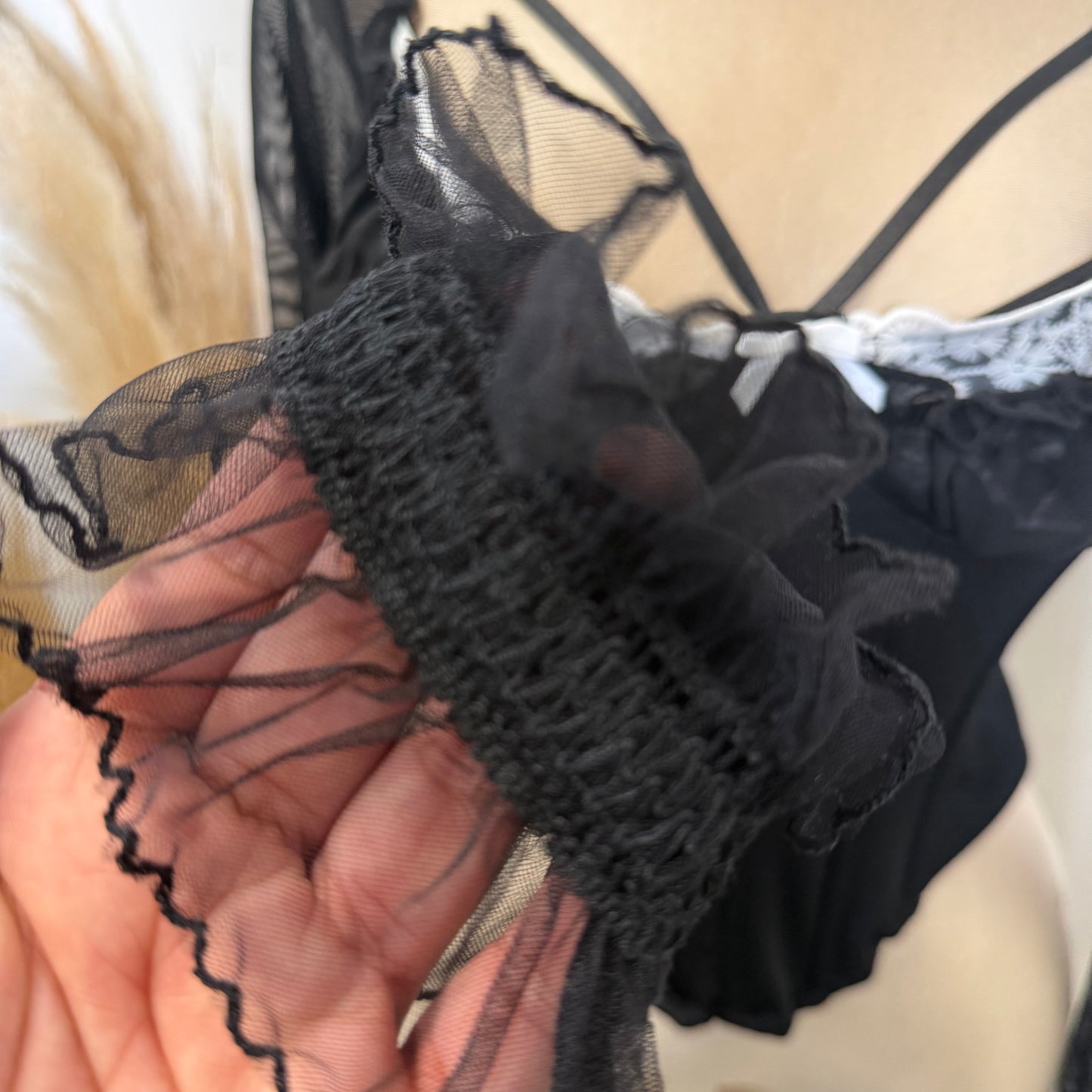 Long Sleeve Corset-Black