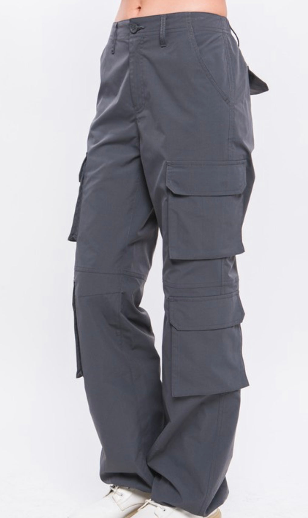 Edna Cargo Pants- Charcoal