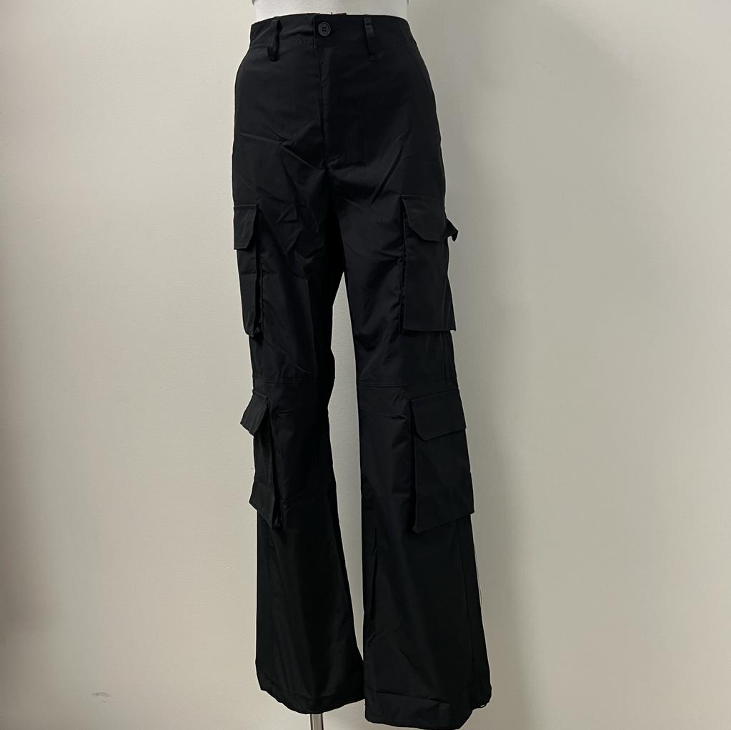 Edna Cargo Pants -Black