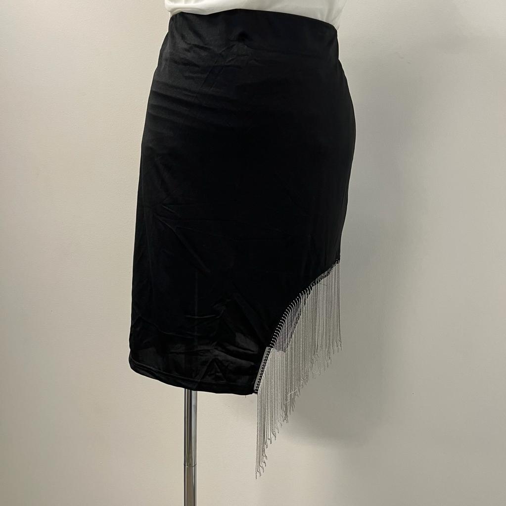 Jessica Fringe Trim Mini Skirt PL