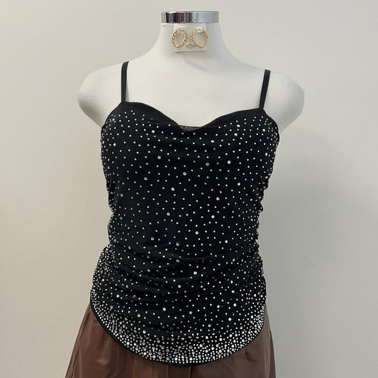 Harlow Rhinestone Embellished Cami Top PL