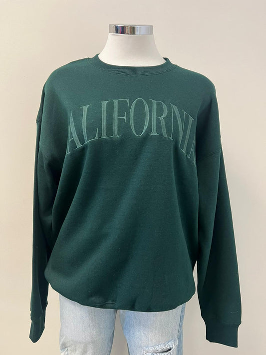 California Sweater -Hunter Green